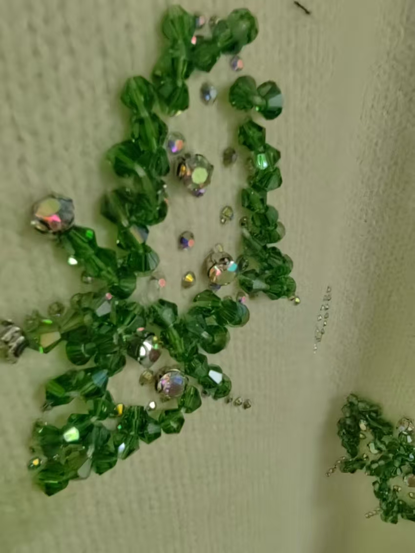 Women'S Real Y2K Fashion - Photo réelle cristal broderie fête chandails