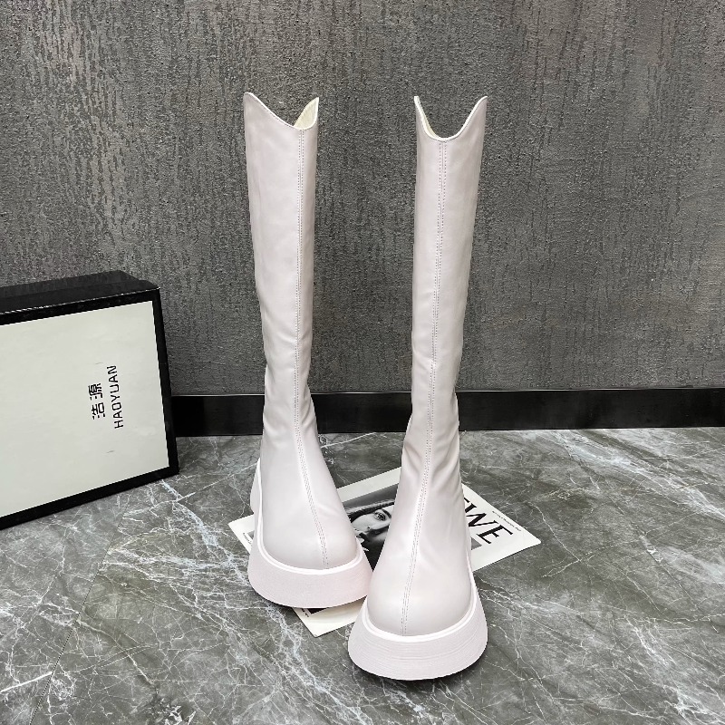 Women Fashion Trend 2025 - Nouvelles bottes hautes antidérapantes simples à