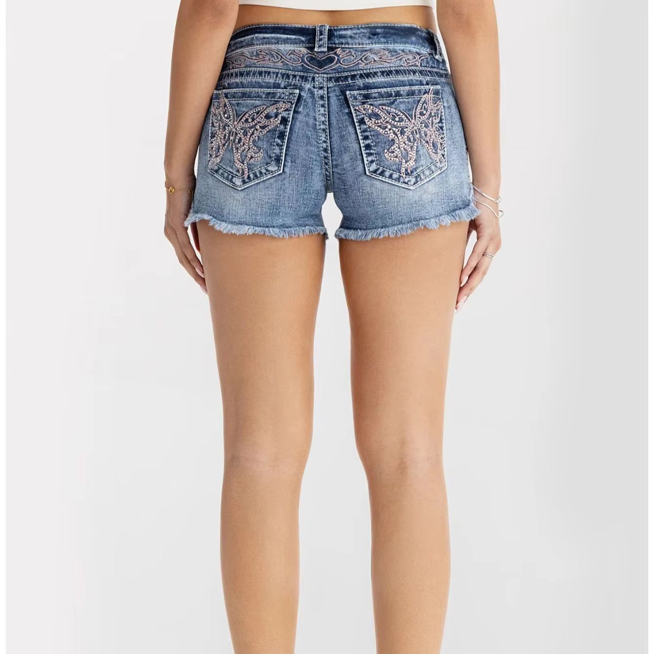 Denim Shorts Women - Shorts en jean pour femmes, motif