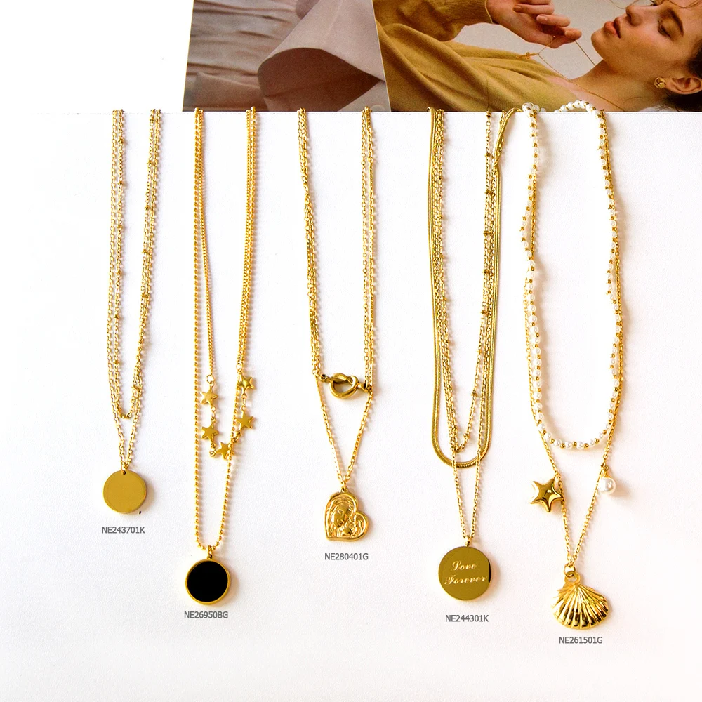 Women'S Fashion Show 2022 - Collier à breloques en strass pour