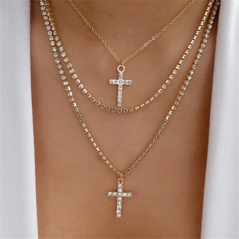 Women'S Fashion Show 2022 - EquiSalle JOCrystal Croix Pendentif Pendentifs pour