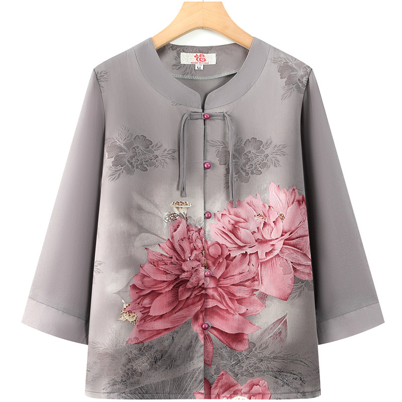 Women Fashion Over 60 - Haut élégant à manches mi-longues pour