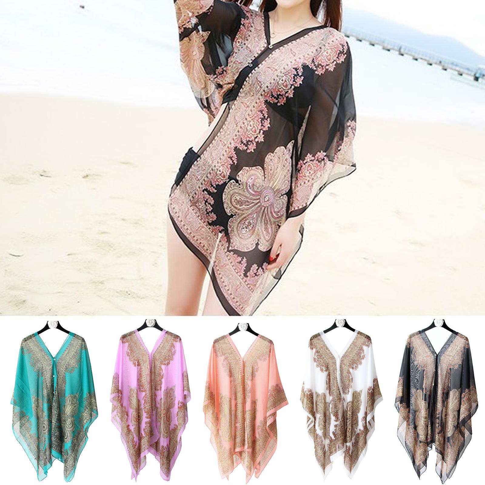 Women'S Fashion Poncho - Poncho de plage 5 couleurs en