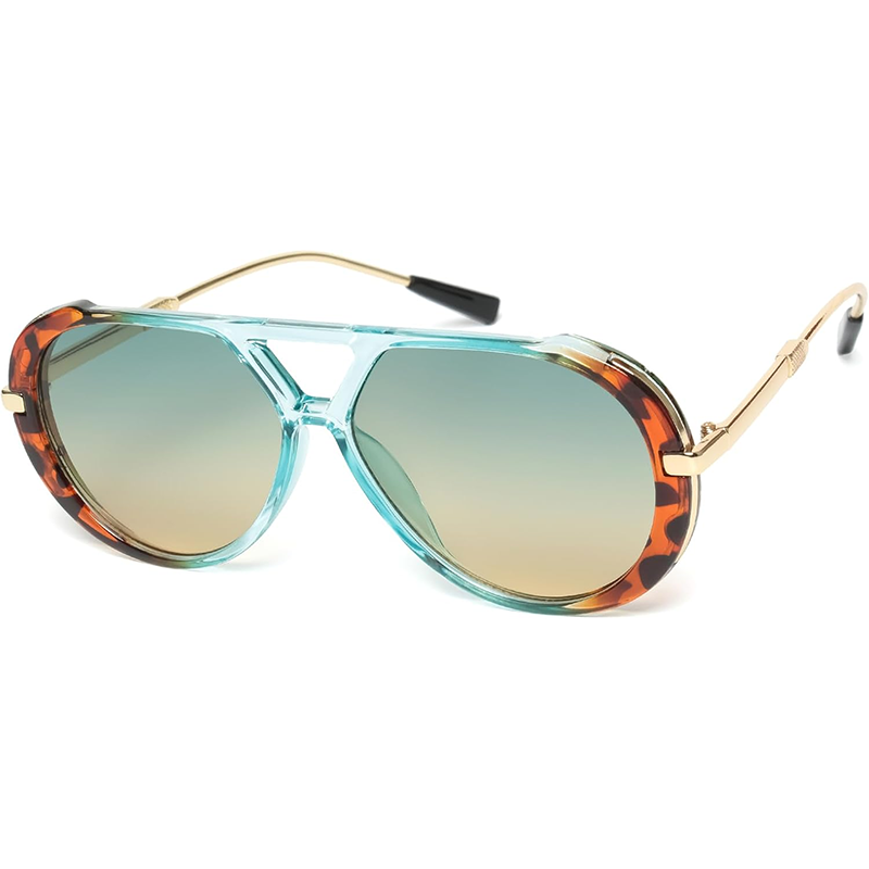 Women'S Fashion In The 70S - Lunettes de soleil aviateur rétro dorées