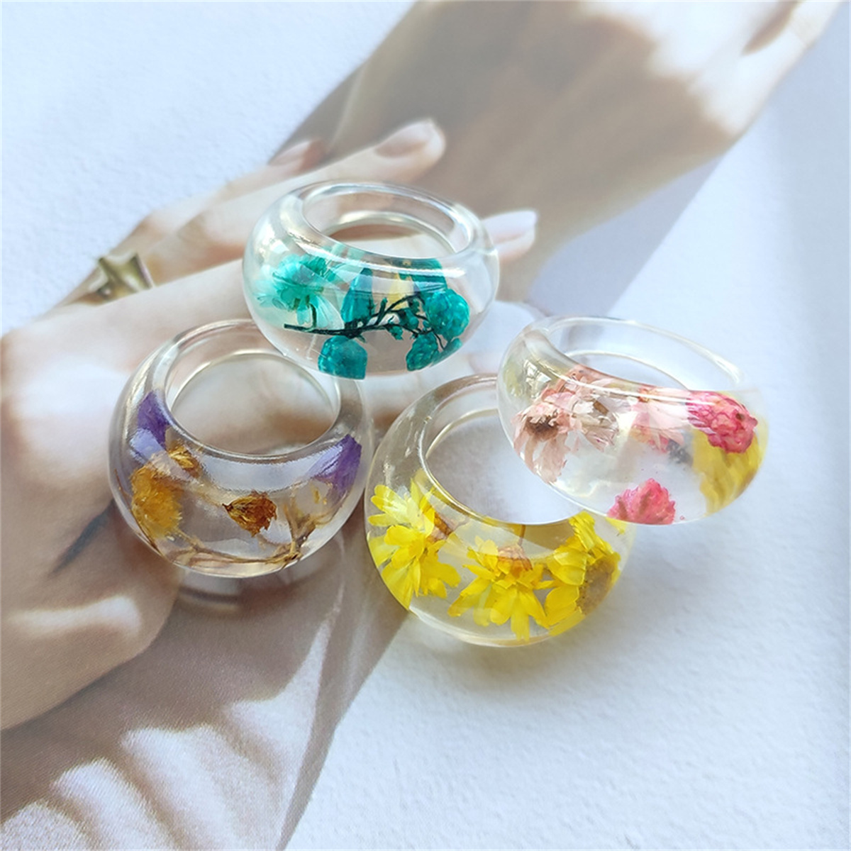 Bague en résine transparente a - Women'S Real Y2K Fashion avis et prix