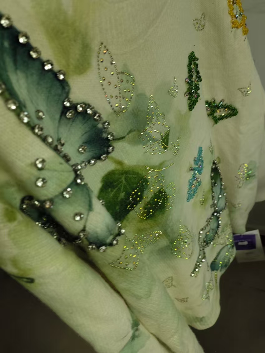 Photo réelle cristal broderie  - Women'S Real Y2K Fashion avis et prix