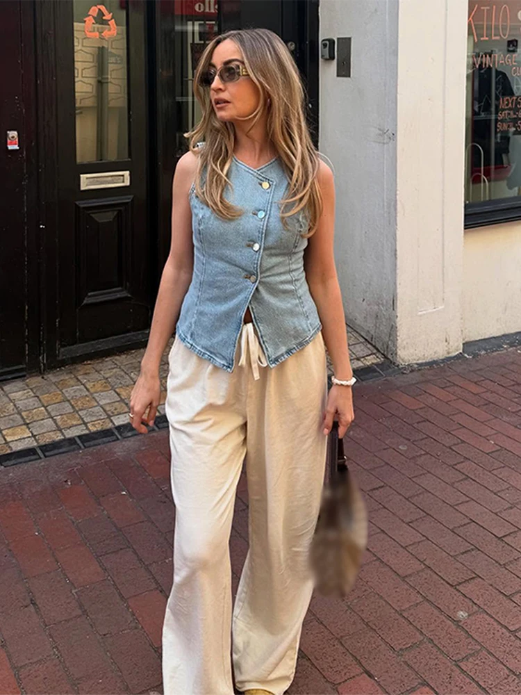 CPSYMYM élégant Denim gilet ju - Denim Shorts Women avis et prix