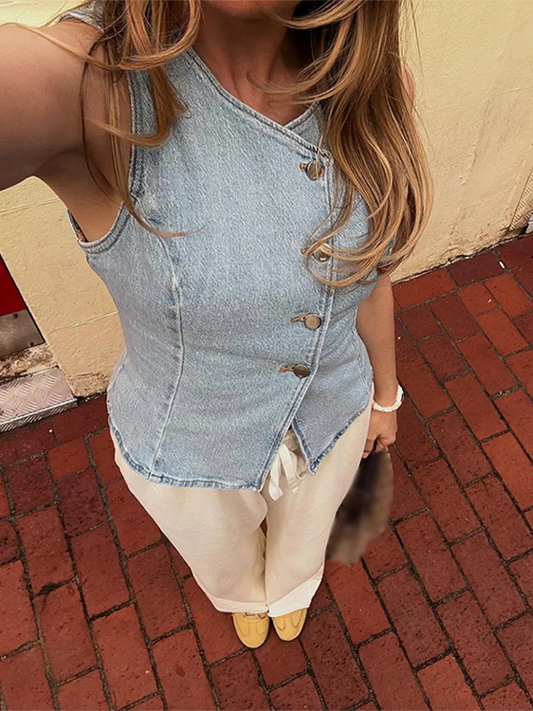 CPSYMYM élégant Denim gilet ju - Denim Shorts Women avis et prix