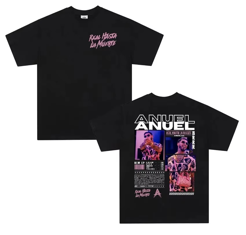 T-shirt Rapper ANUEL AA Real H - Women'S Real Y2K Fashion avis et prix
