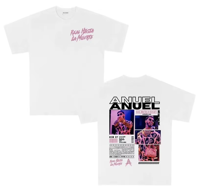 T-shirt Rapper ANUEL AA Real H - Women'S Real Y2K Fashion avis et prix