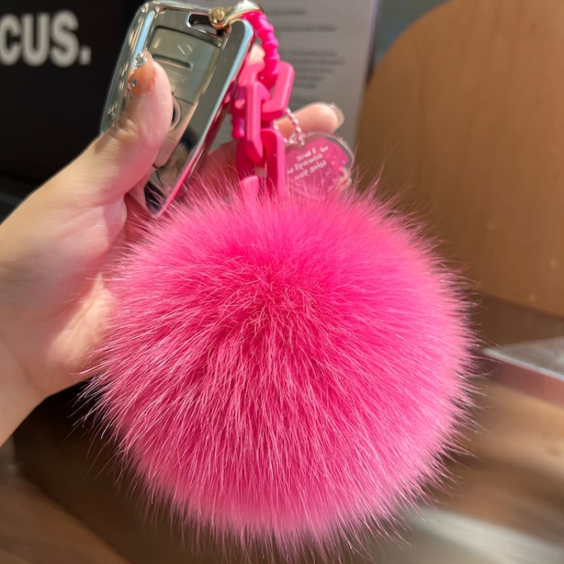 Porte-clés pompon boule de fou - Women'S Real Y2K Fashion avis et prix