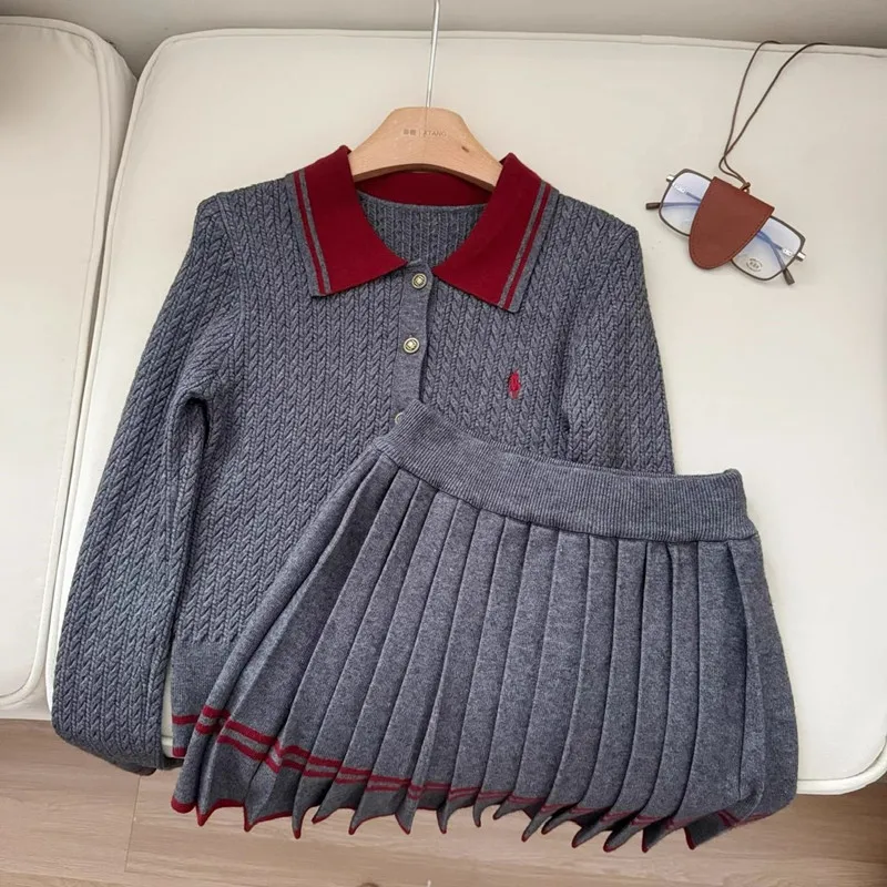 Ensemble tricoté + jupe plissé - Women'S Fashion Kilt avis et prix