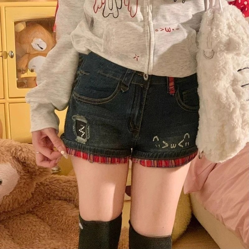 Jeans courts vintage américain - Denim Shorts Women avis et prix