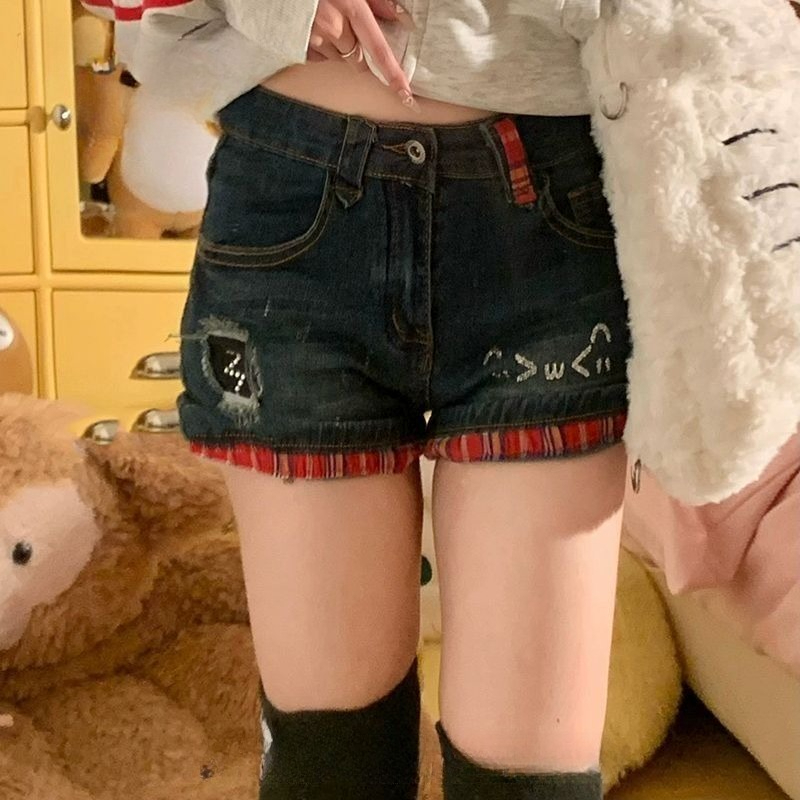 Jeans courts vintage américain - Denim Shorts Women avis et prix
