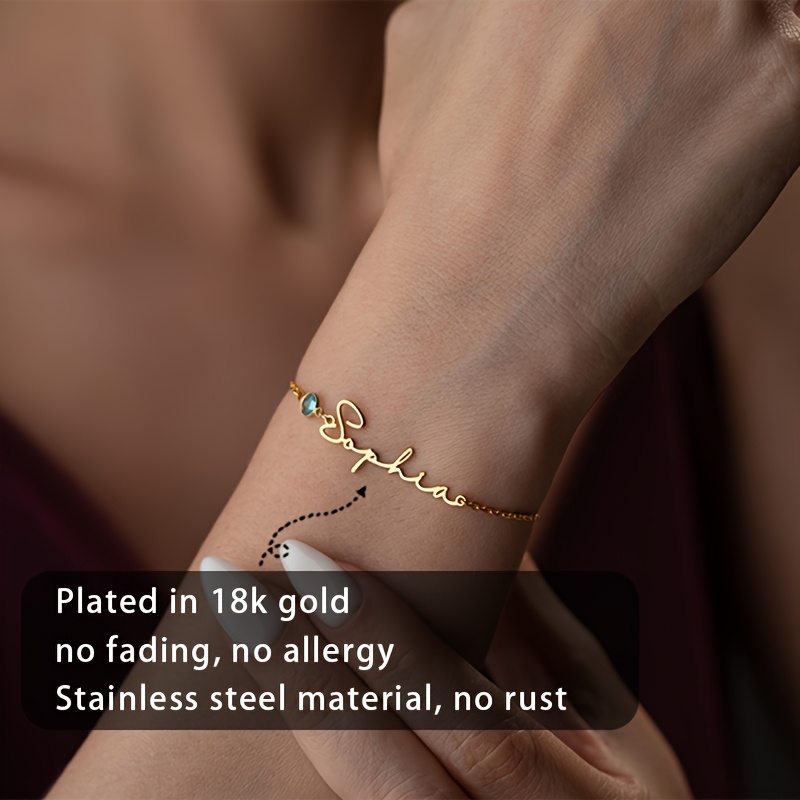 Bracelet personnalisé avec nom - Xl Women'S Fashion avis et prix