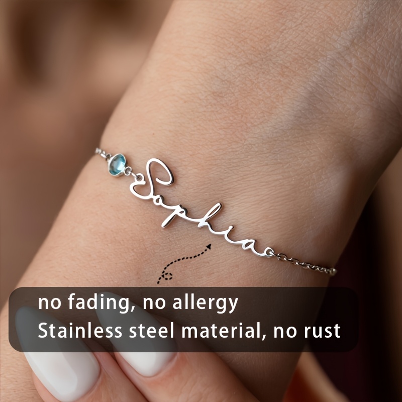 Bracelet personnalisé avec nom - Xl Women'S Fashion avis et prix