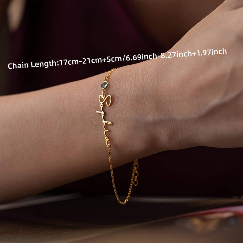 Bracelet personnalisé avec nom - Xl Women'S Fashion avis et prix