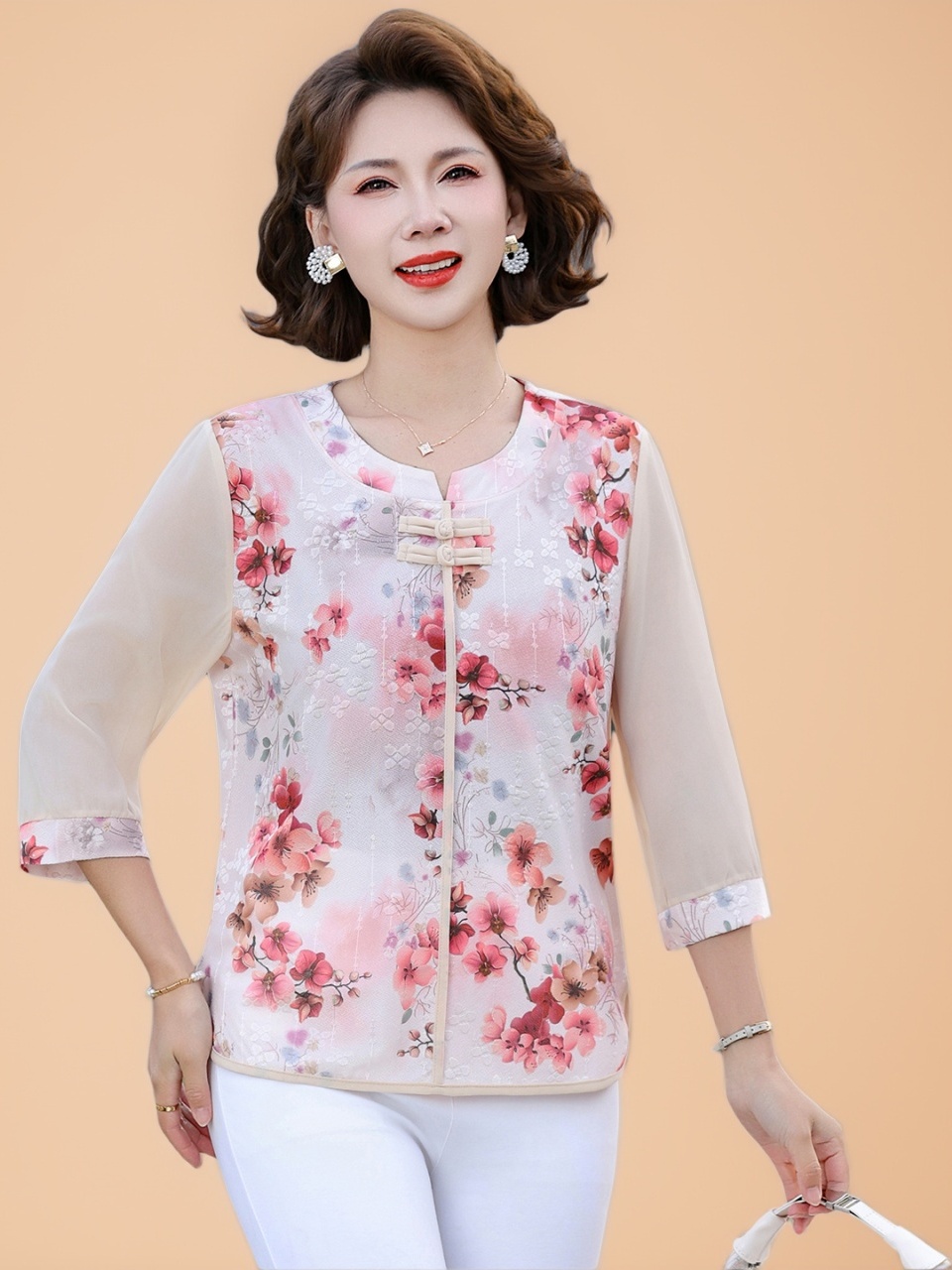 Nouveau T-shirt en soie de sty - Women Fashion Over 60 avis et prix
