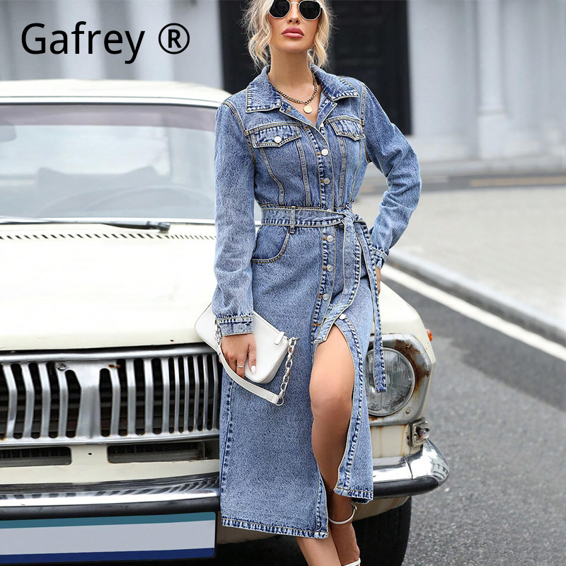 Robe en jean à manches longues - Women Fashion Jeans avis et prix