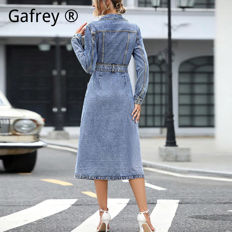 Robe en jean à manches longues - Women Fashion Jeans avis et prix