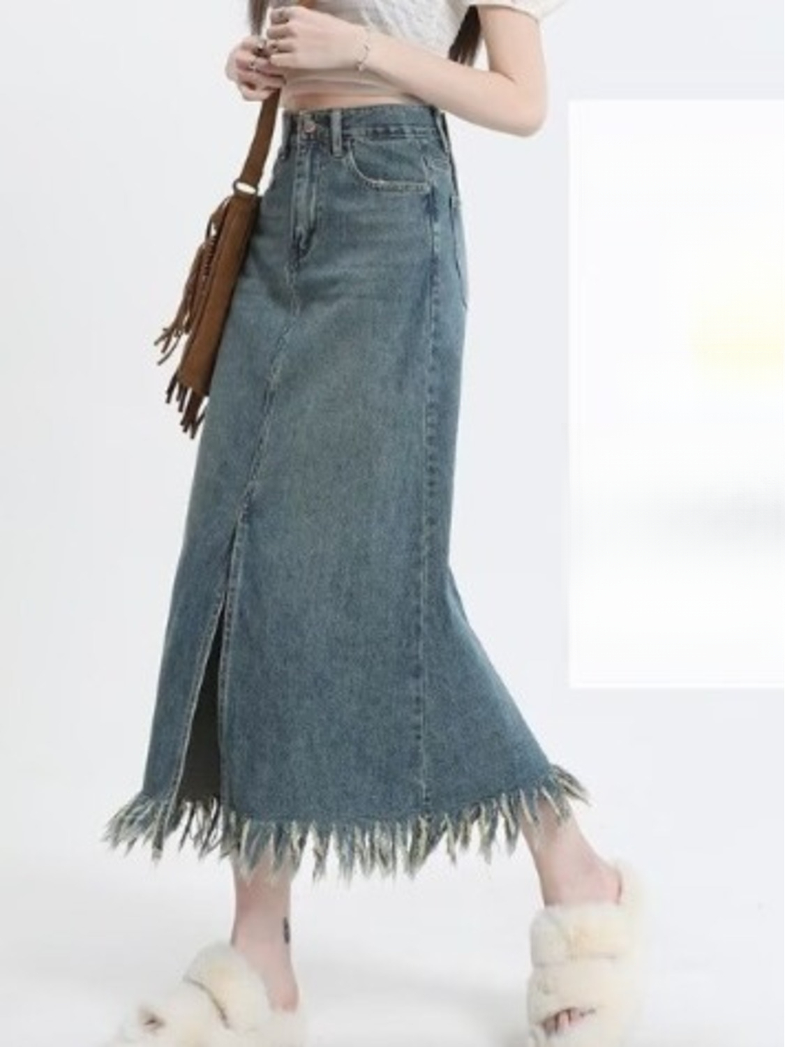 Jupe-short en jean vintage dél - Denim Shorts Women avis et prix