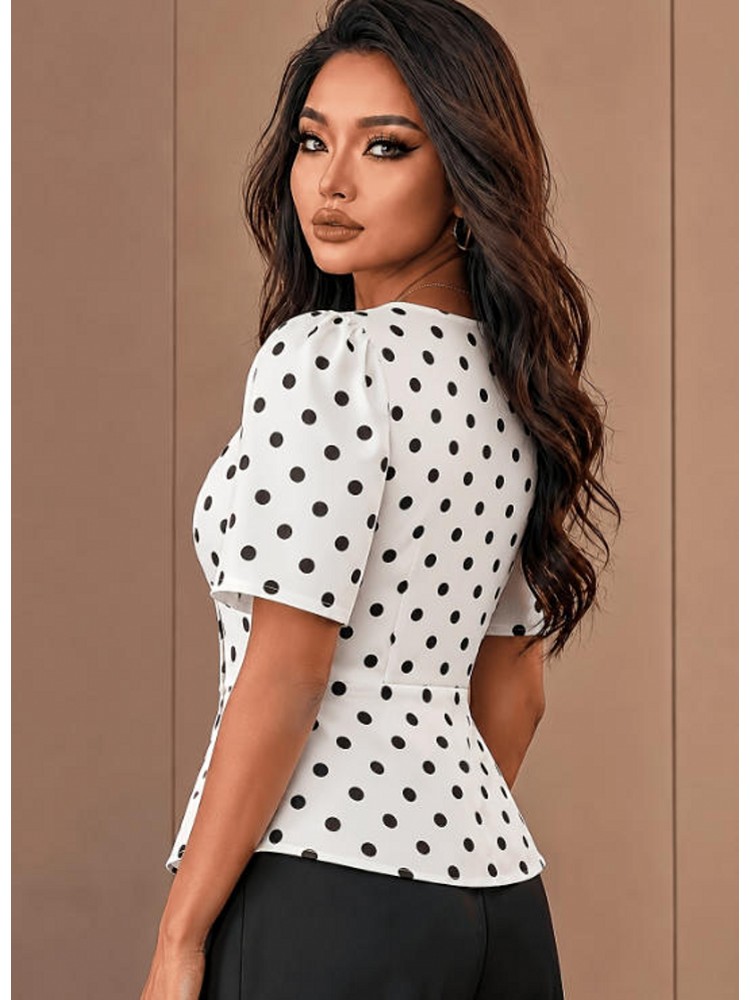 Chemise à manches courtes à po - Xl Women'S Fashion avis et prix