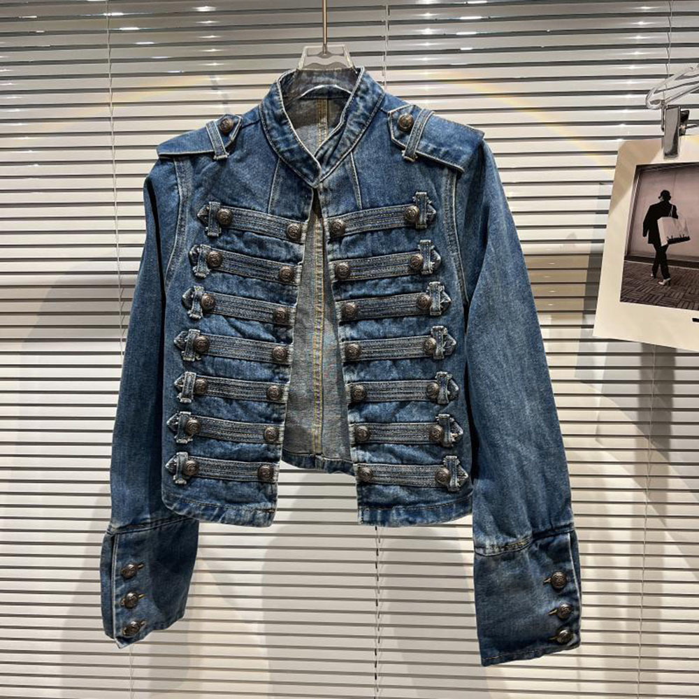 Veste en jean délavée pour fem - Women'S Fashion Denim Jacket avis et prix