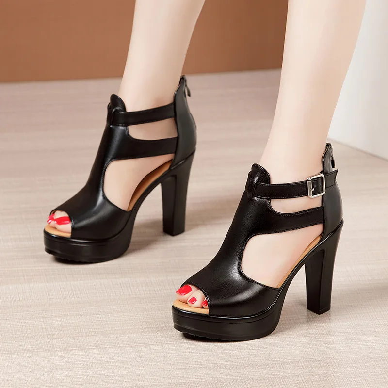 Sandales à plateforme en cuir  - Women Fashion Model avis et prix