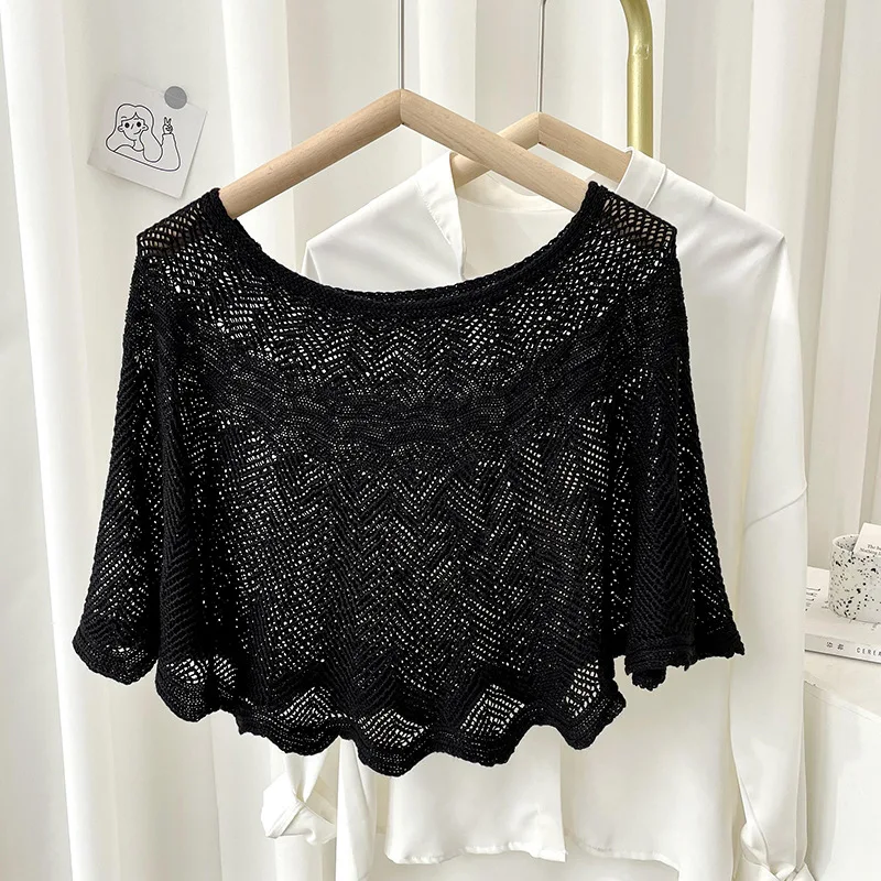 Écharpe Poncho Ajourée en Coto - Women'S Fashion Poncho avis et prix
