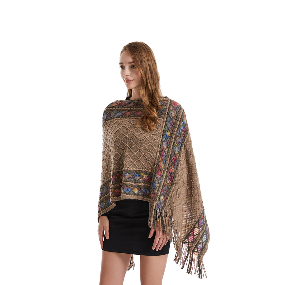 Poncho de style rétro pour fem - Women'S Fashion Poncho avis et prix
