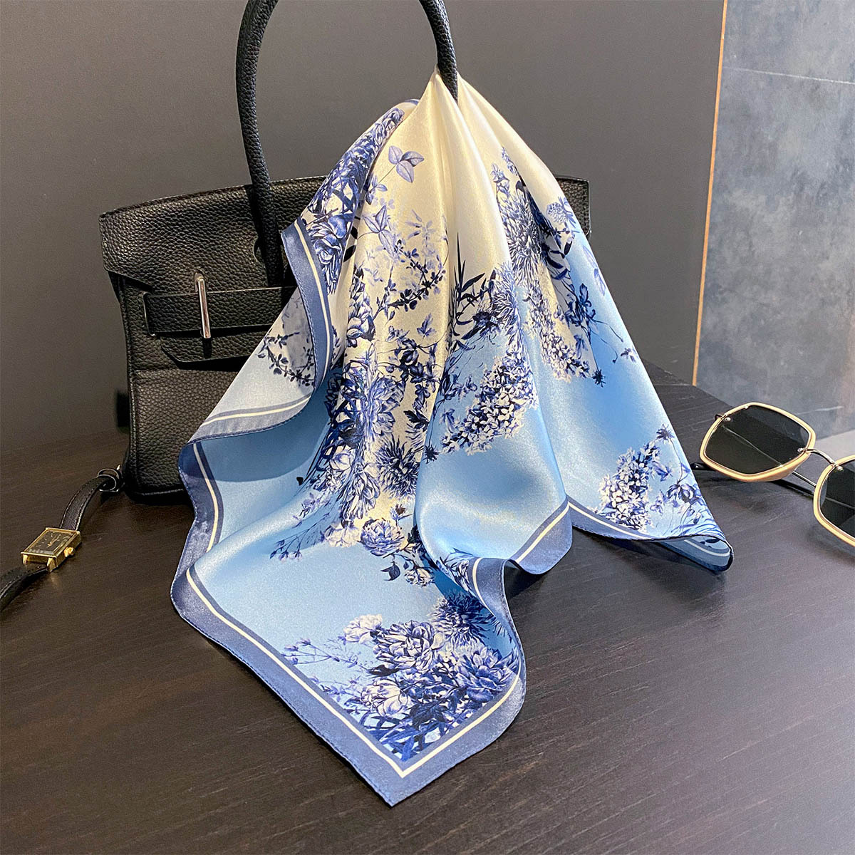 Foulard 100% Soie Véritable po - Women'S Fashion Poncho avis et prix